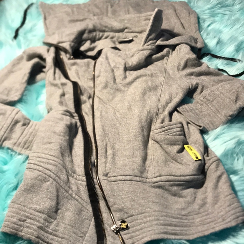Harajuku Lover unique Gray zip up size M